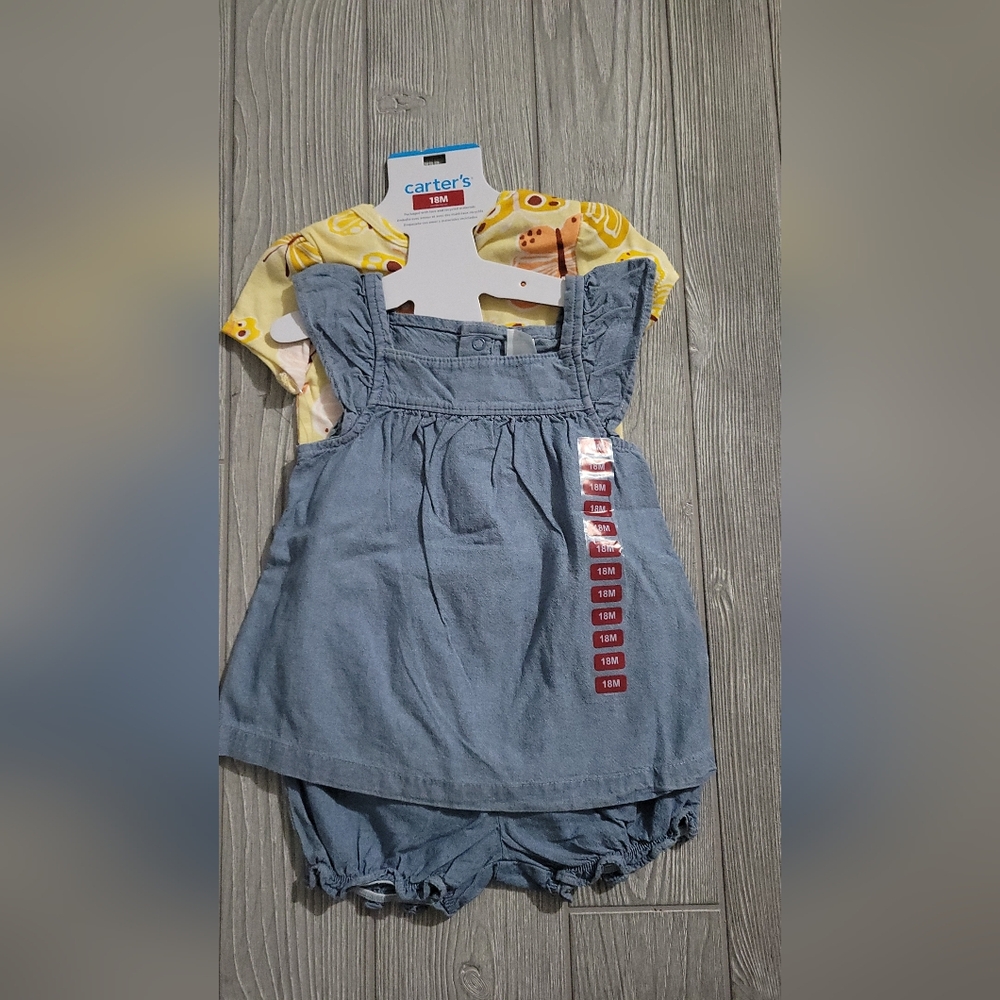 Carter's 2 pack girls summer outfits